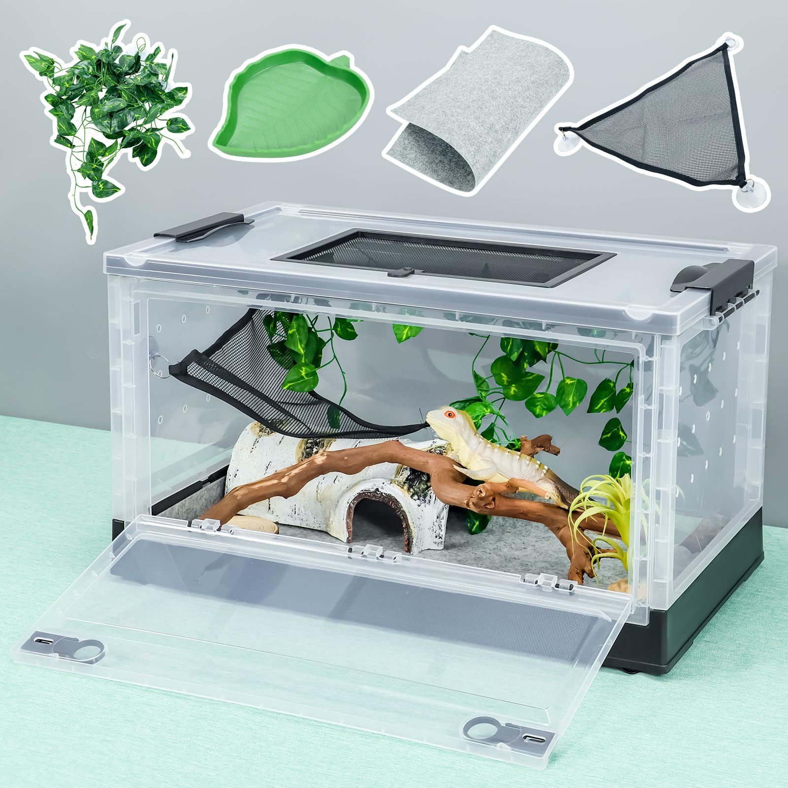 BINANO Foldable Reptile Terrariums, Snake Tanks, and Enclosures for ...