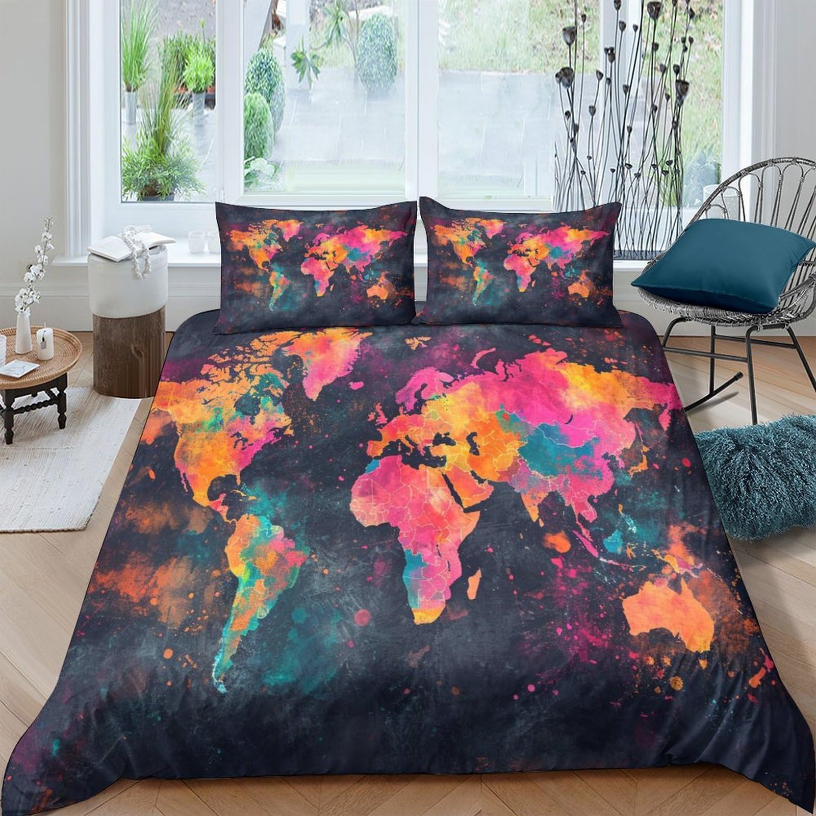 Parure de couette ultra douce 200x200 cm hypoallergénique de qualité