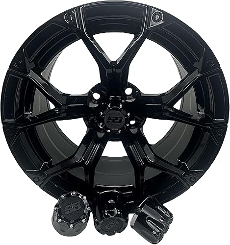 Miniatura 5 de WUKO HUNT Tapa central universal para carrito de golf SS ITP Push in Style 2024 para EZGO Club Car Yamaha y otros modelos, 4 paquetes (negro