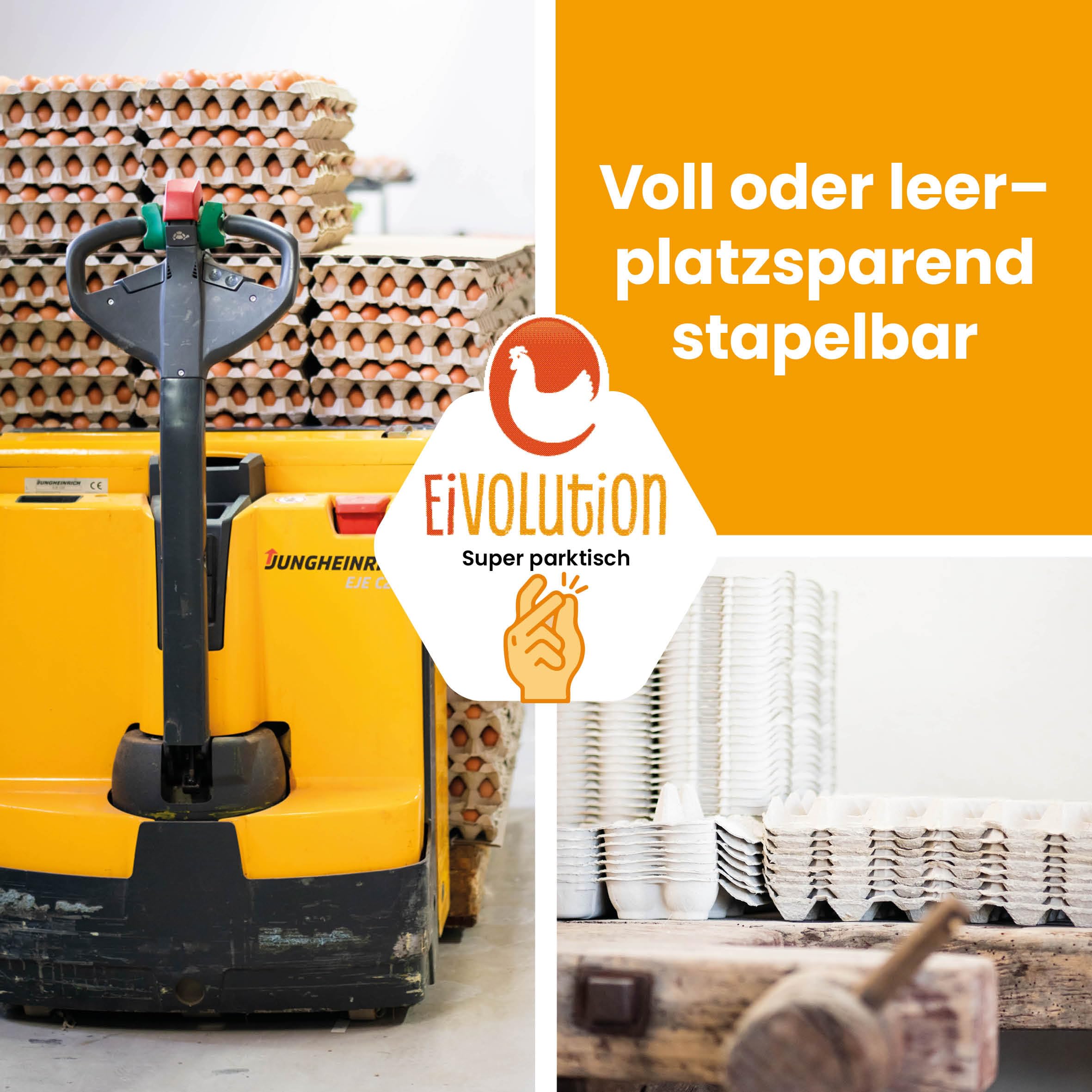 Umweltfreundliche Eierkartons für 30 Eier - 140 Stück - Recycelt und Lebensmittelecht - Passend für Größen S bis XL