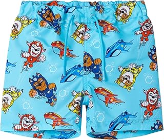 شورت سباحة طويل للأولاد بتصميم باو باترول موتي من نيم ات