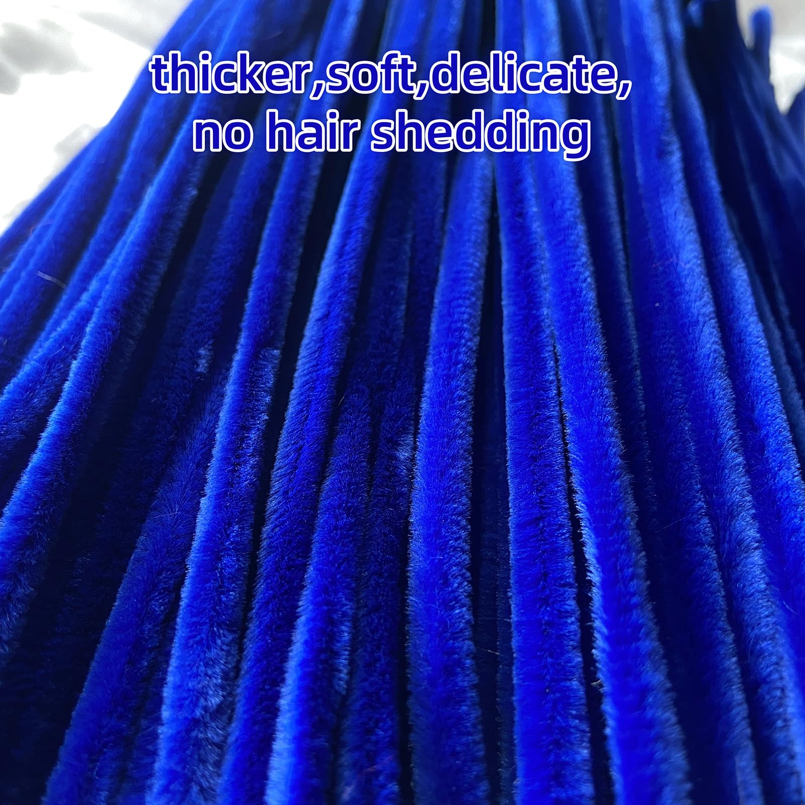 Blue Pipe Cleaners - Limpiadores de tuberías a granel, suministros de manualidades, 200 unidades, color azul