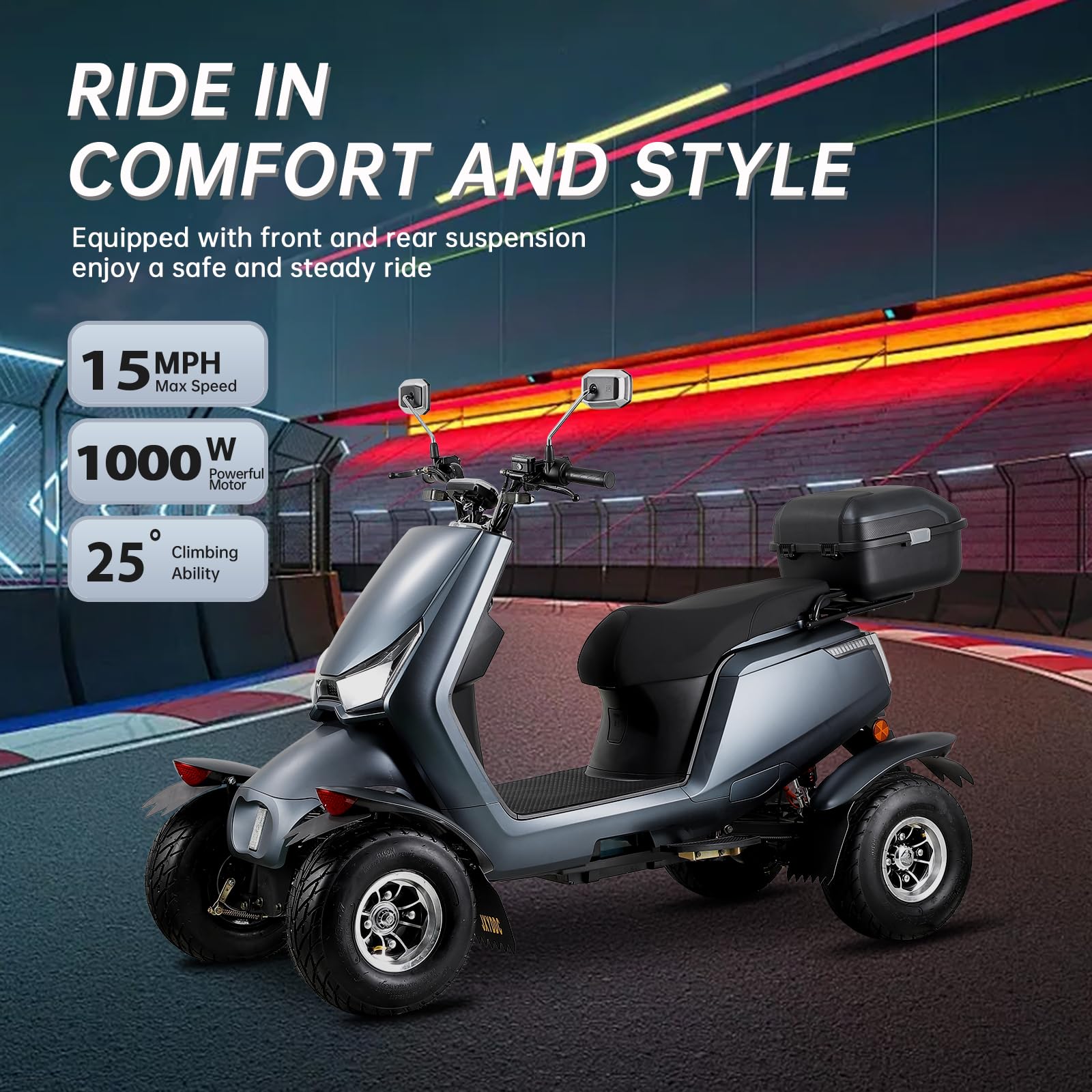 Patinete de movilidad de 4 ruedas