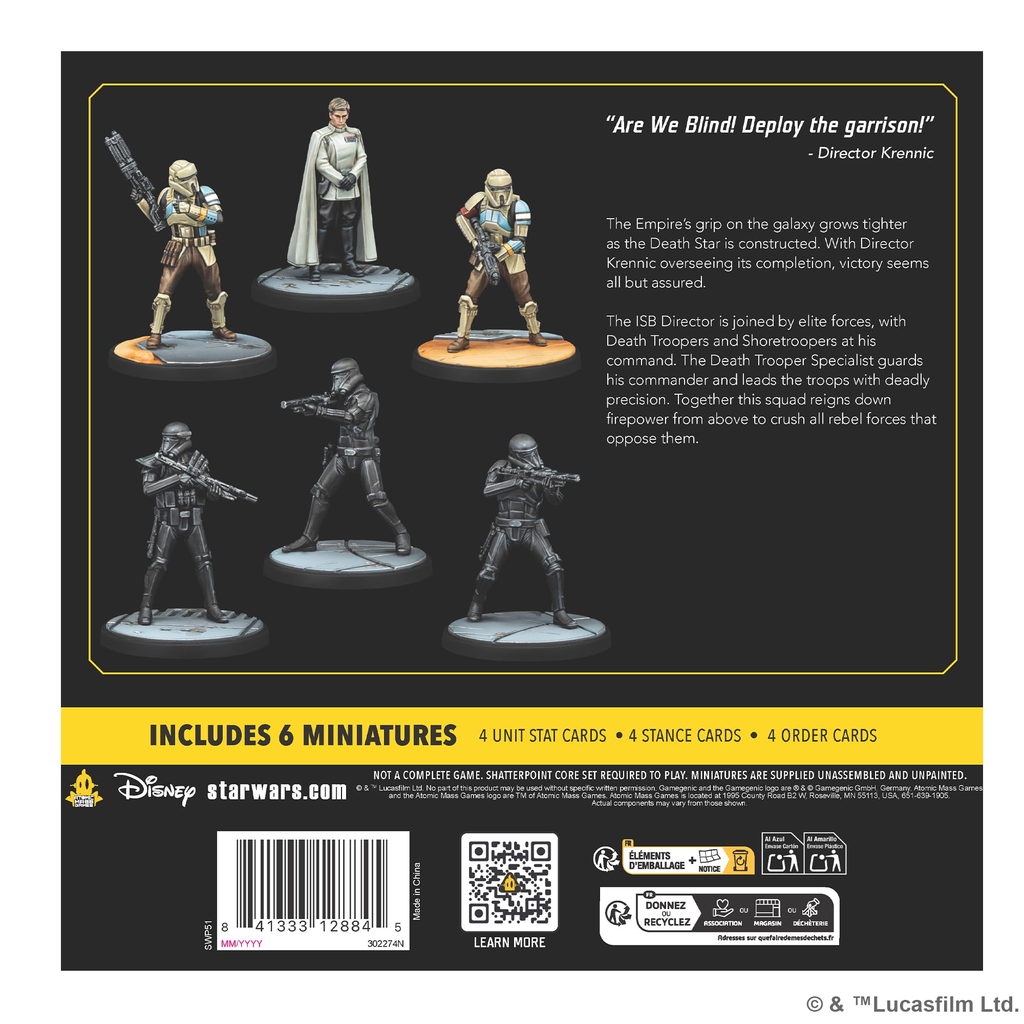 Atomic Mass Games | Star Wars Shatterpoint Deploy The Garrison Squad Pack | Miniatures Expansion Compatible With Star Wars Shatterpoint Skirmish Game | 2 Players | 90 Minutes