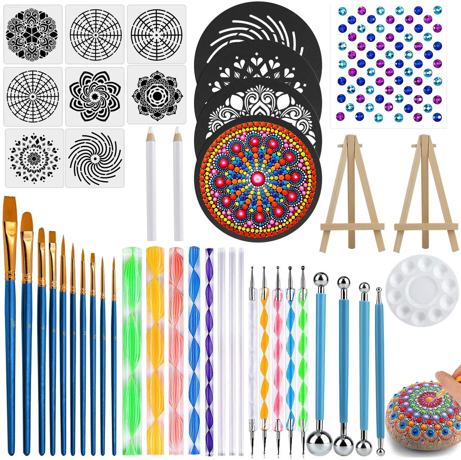 Buy Mandala Dotting Tools Set, 45 PCS Professional Stencil Painting