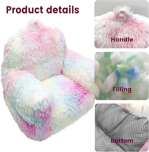 Miniatura 9 de Silla para niños pequeños, que brilla en la oscuridad, sofá puf para niños, sofá para niños pequeños, mini sofá, sillón con reposabrazos para niños,