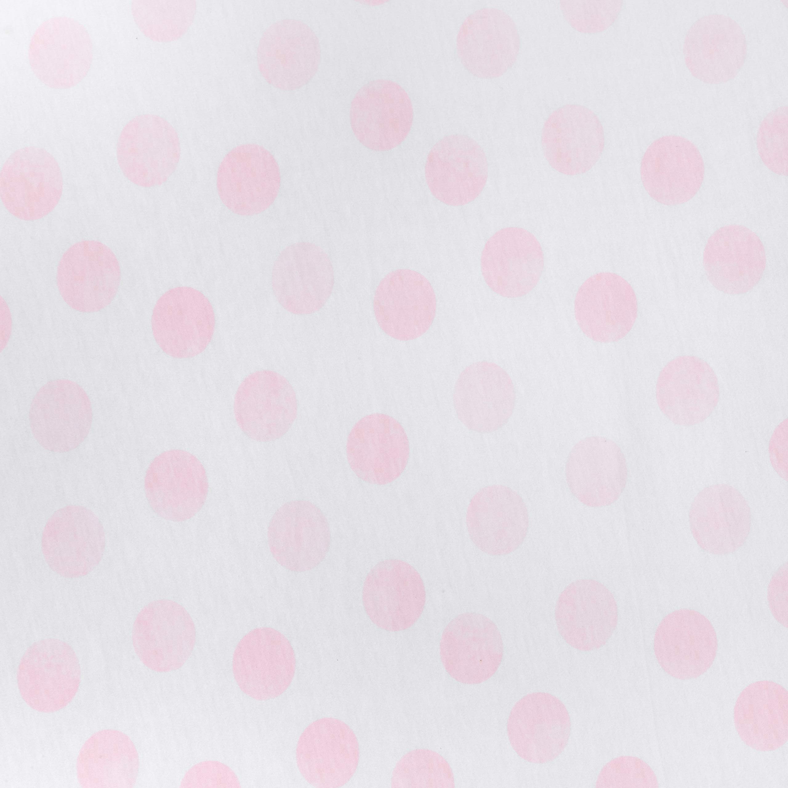 Funda para cambiador – Acuarela Rosa Lunares – 100% algodón Jersey – Se adapta a cambiadores estándar 5