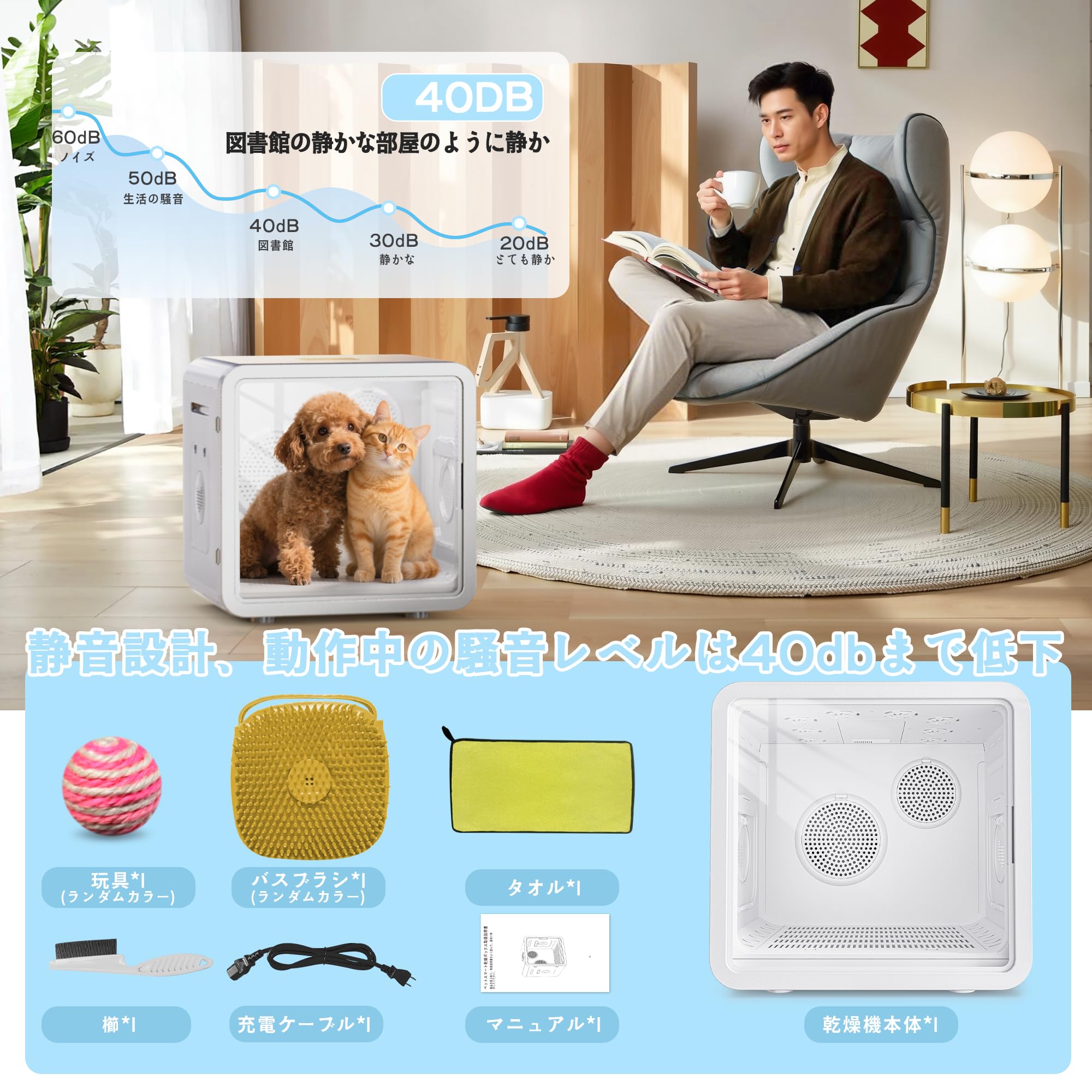ペットドライヤー 楽天市場】【Petmoon】ペットドライヤー ペット用ドライヤー