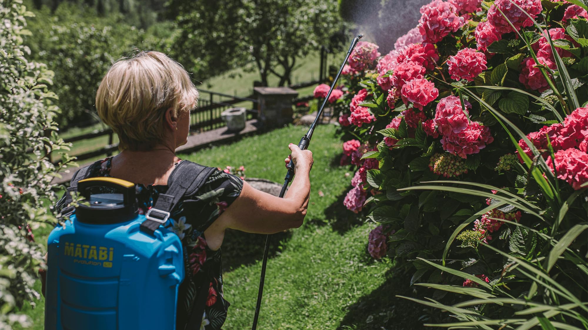 Matabi Pulverizador Eléctrico - 10L - Sulfatadora Eléctrica a Batería - Ideal para Huerto y Jardín - Mochila para Fumigar Compacta - Sin Bombeo Manual - Evolution 10LT - Hecho en España