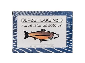 Fangst Faerosk Laks No.3 | Tinned Faroe Islands Salmon Smoked Over Beech Wood | 1 x 110g Can