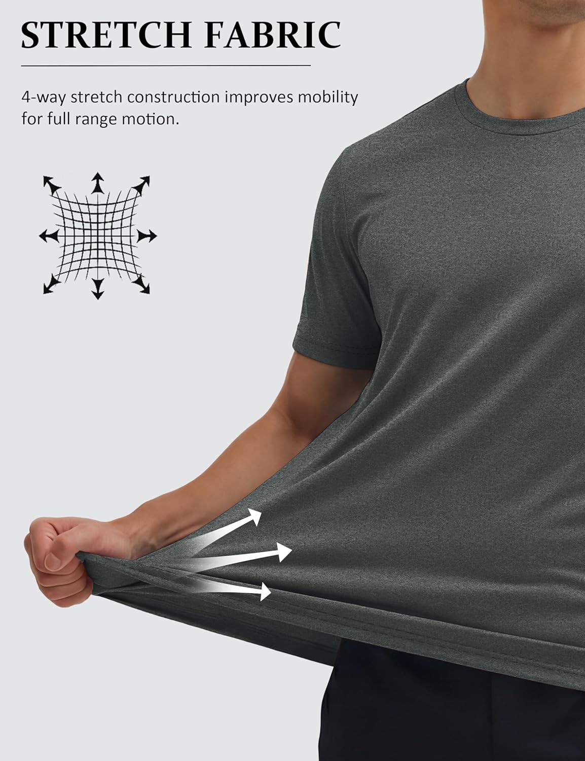 MAGCOMSEN Mens Workout Shirts Dry Fit Athletic Short Sleeve Tshirts Moisture Wicking Gym Running Performance Shirt - Image 4