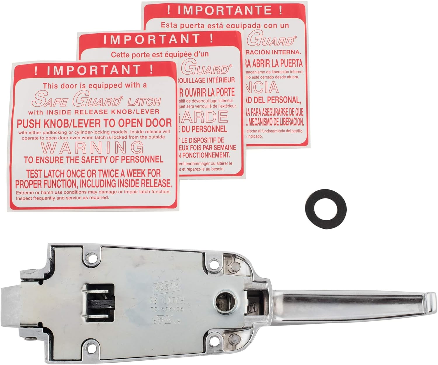 Kason 0078 Safeguard Radial Latch, Locking Non-Cylinder, 10078L05020