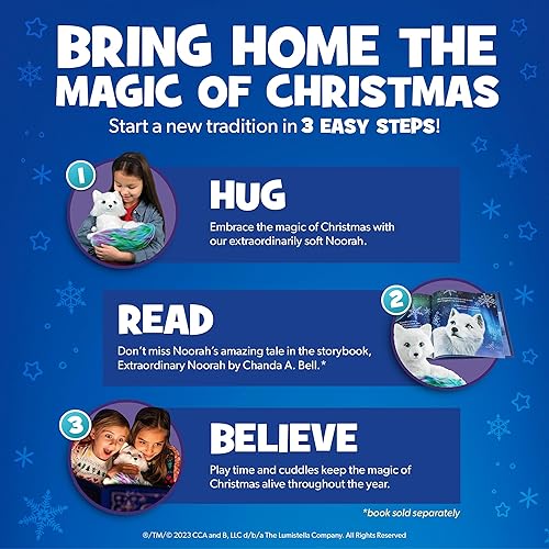 Miniatura 5 de Extraordinary Noorah Plush  Peluche de lujo de 9 pulgadas con cola inspirada en las luces del norte, como se ve en Elf Pets A Fox Cub's Christmas