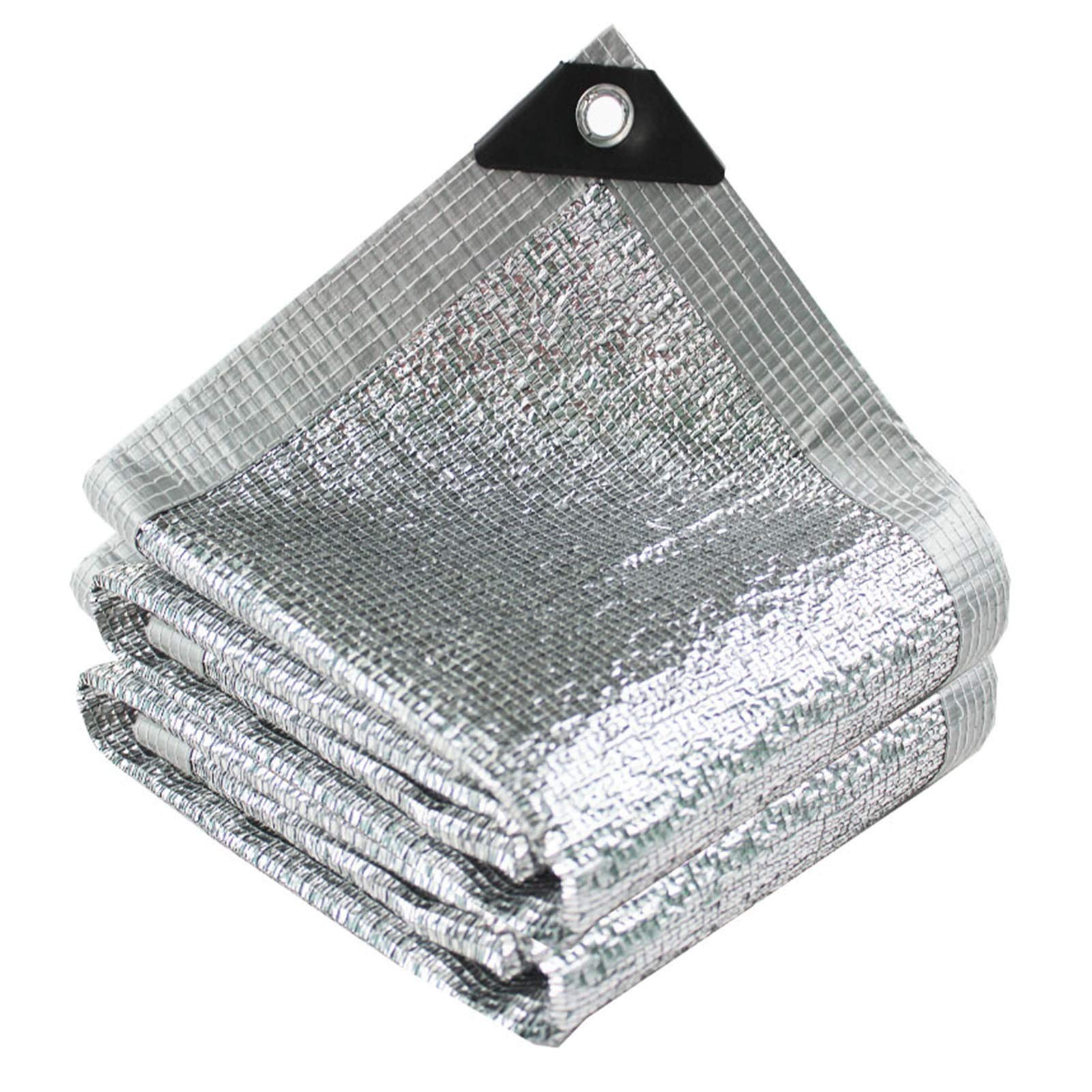 Filet d'ombrage Aluminet 2x4m argenté avec œillets pour jardin et serre