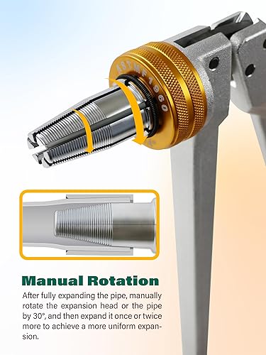Miniatura 2 de AMZCNC Kit de herramientas de expansión de tubos PEX Kit de herramientas de expansión manual ASTM F1960 Kit de herramientas de expansión PEX