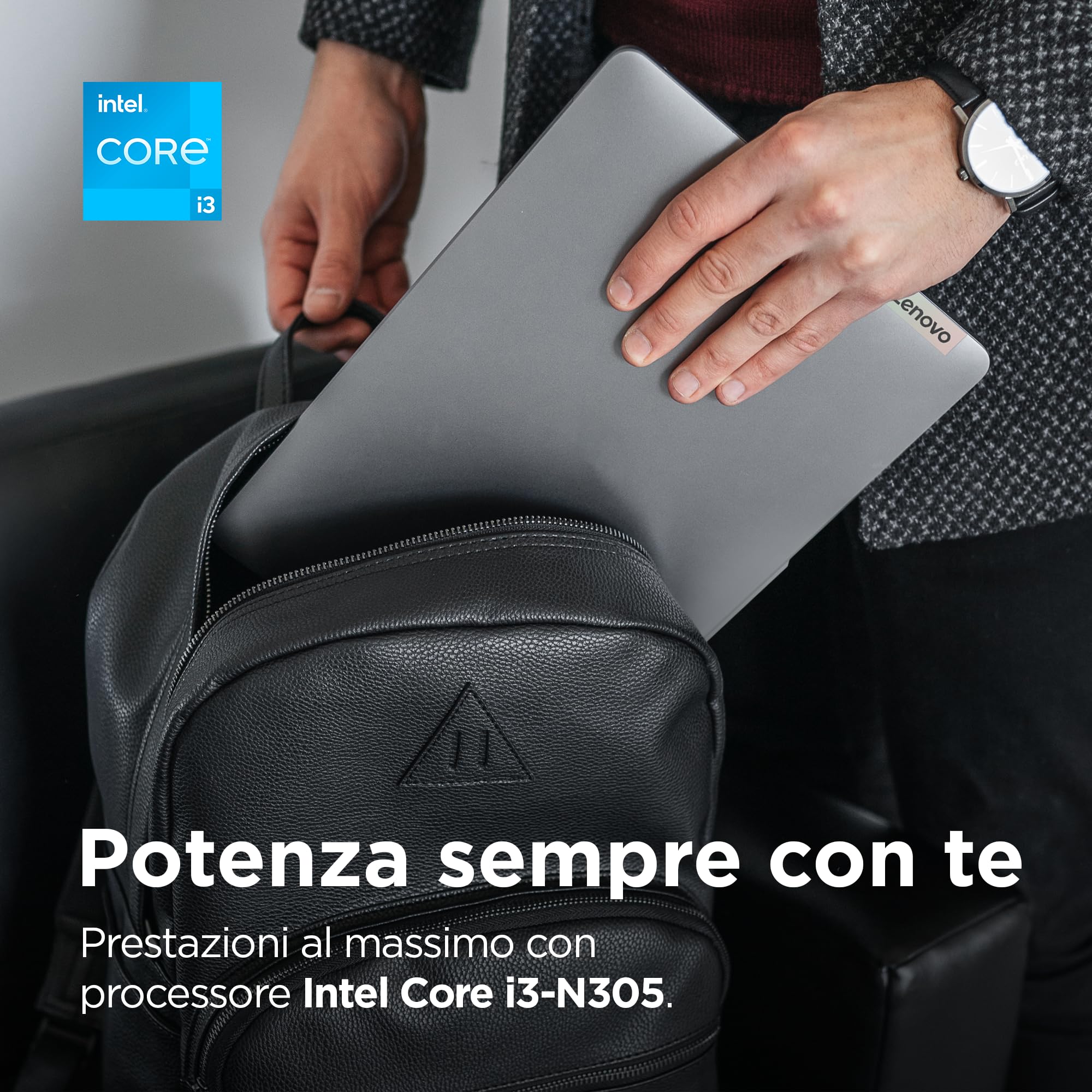 Lenovo IdeaPad Slim 3 Notebook 15,6” FHD (1920x1080), Intel Core i3-N305, RAM 8 GB, 512 GB SSD, Grafica Integrata, WiFi 6, Windows 11 Home - Arctic Grey