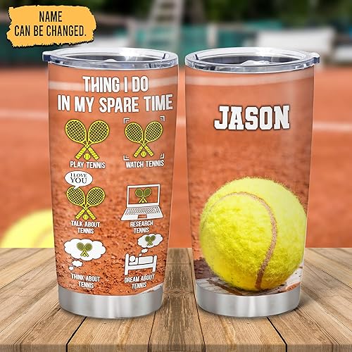 Miniatura 10 de Hyturtle Vaso de béisbol personalizado  Vaso de acero inoxidable de 20 onzas con tapa con pajilla, regalo para amantes del deporte para mamá,