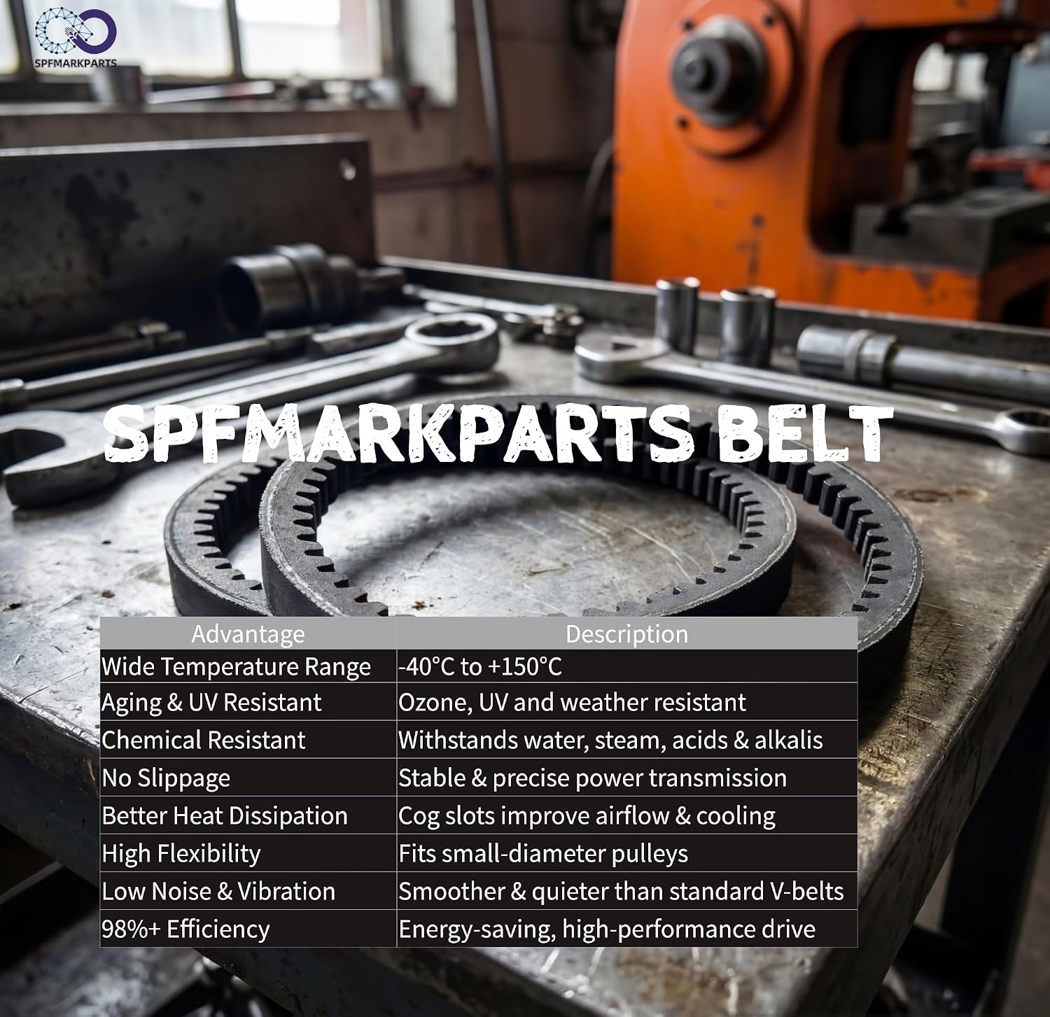 SPF Mower Drive Belt Compatible with Hustler 602907
