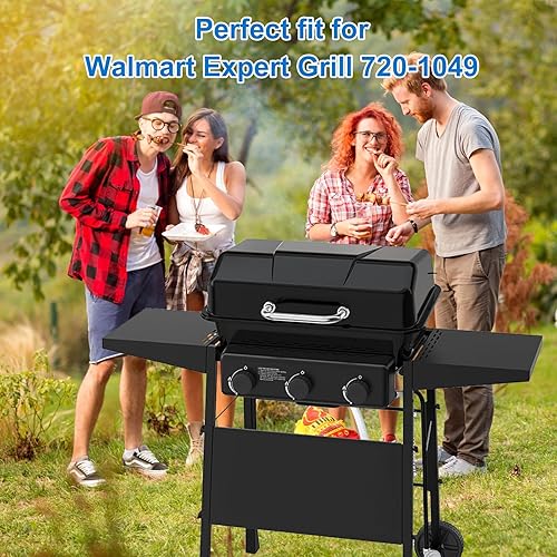 Miniatura 2 de Uniflasy Piezas de repuesto para parrilla Walmart Expert Grill 720-1049 de gas propano de 3 quemadores, tubo de quemador de acero inoxidable con