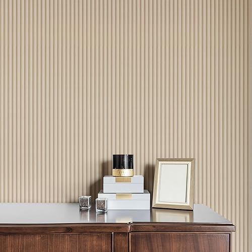 Miniatura 5 de Papel tapiz autoadhesivo autoadhesivo de vinilo decorativo con listones de madera de 15.7 x 118 pulgadas
