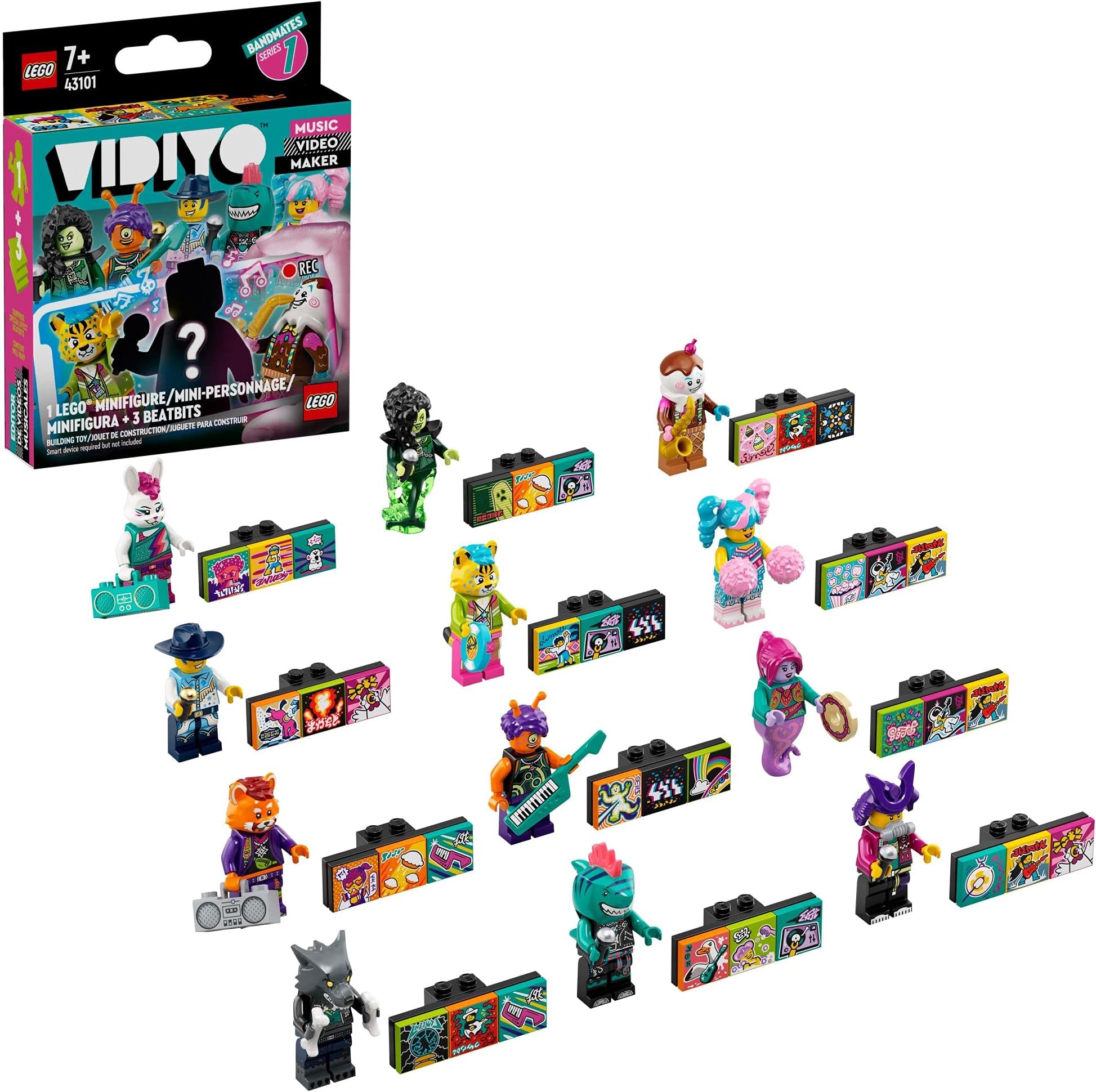 VIDIYO Bandmates 43101 Building Kit; Creative Boys and Girls Will Love Directing, Producing and Starring in Exciting Music Videos; A Fun Range of Musical Stars for Kids to Collect, New 2021