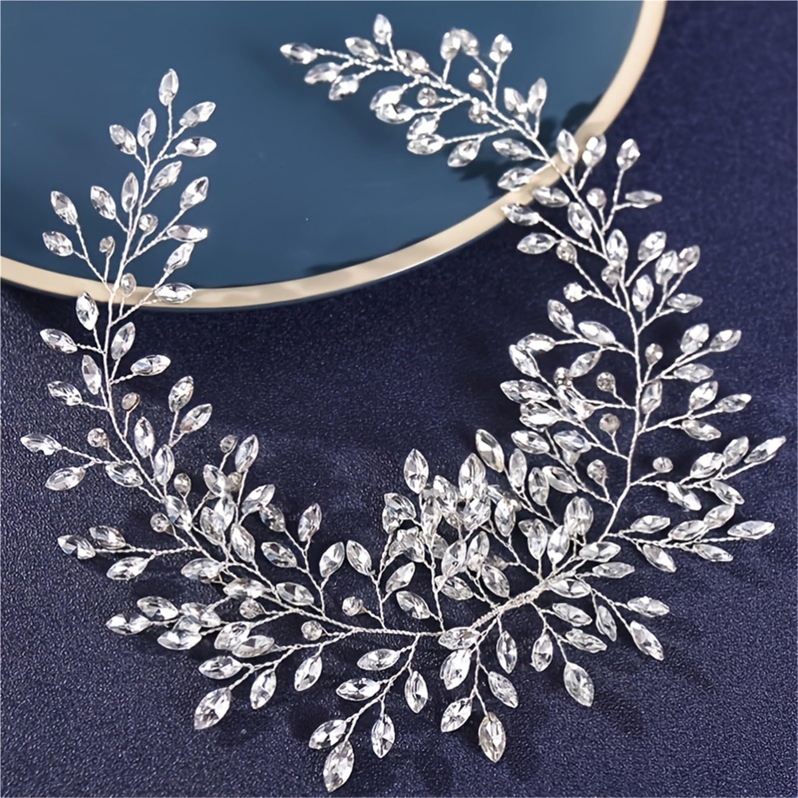 Haarschmuck Kristall Stirnband Hochzeit Haarranke Band Stirnband Haarband Braut Hochzeit Haarschmuck Schmuckband