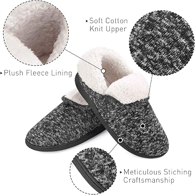 VONMAY Women's Slippers Boots Memory Foam Fuzzy Booties House Shoes Winter Warm Indoor Outdoor