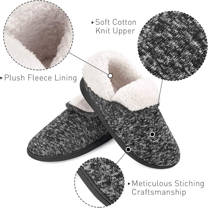 VONMAY Women's Slippers Boots Memory Foam Fuzzy Booties House Shoes Winter Warm Indoor Outdoor