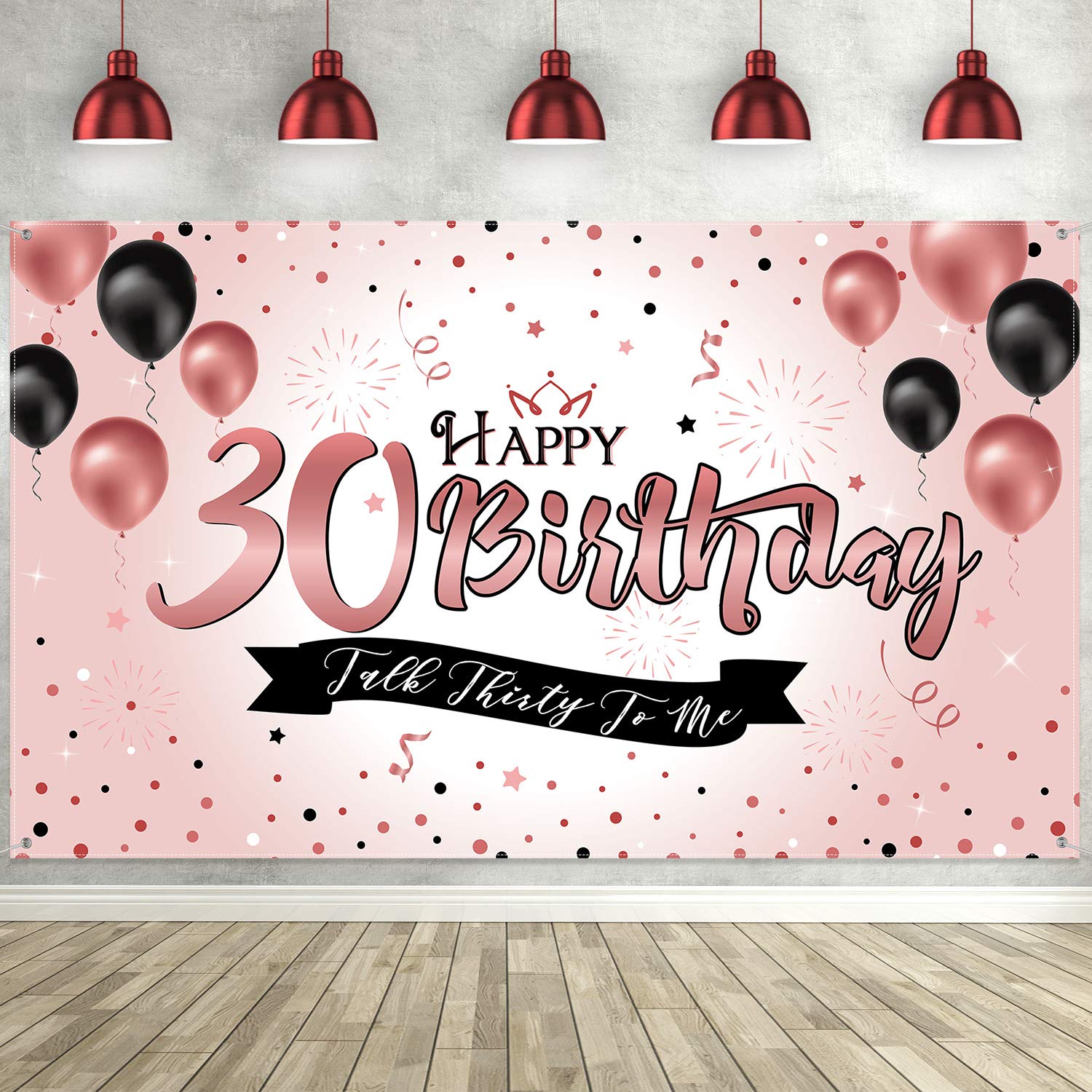 Rose gold 30th birthday banner Clearance