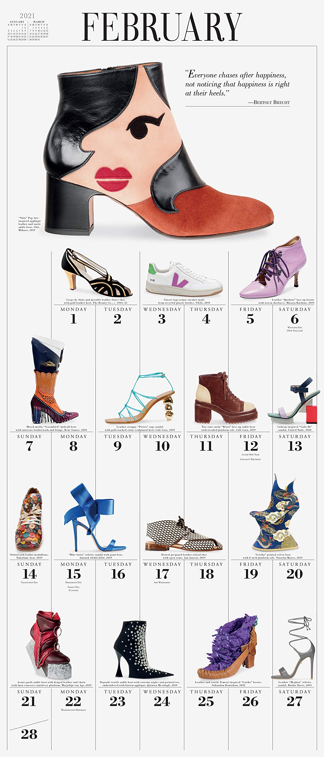 365 Days Of Shoes Picture A Day Wall Calendar 2021 Desertcart