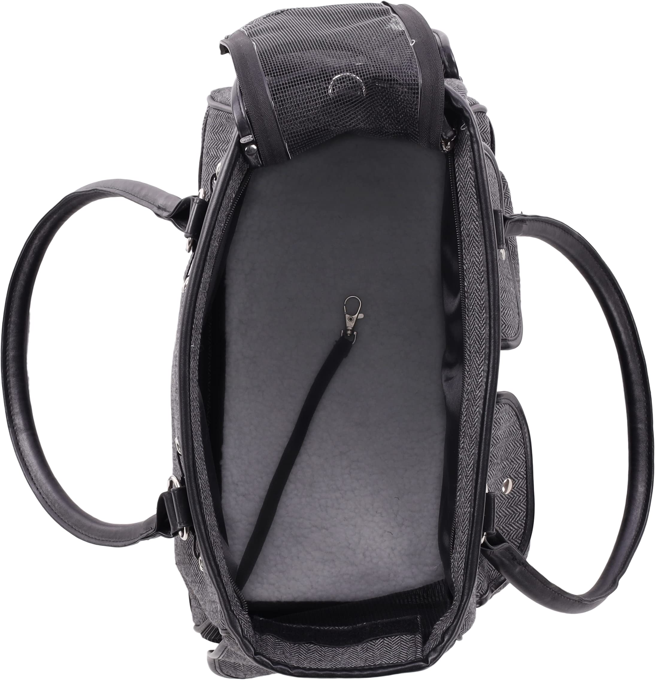Transportín Gato – Perro – Laura – Bolsa en Textil con ventilación y Bolsillos con Cierre magnético