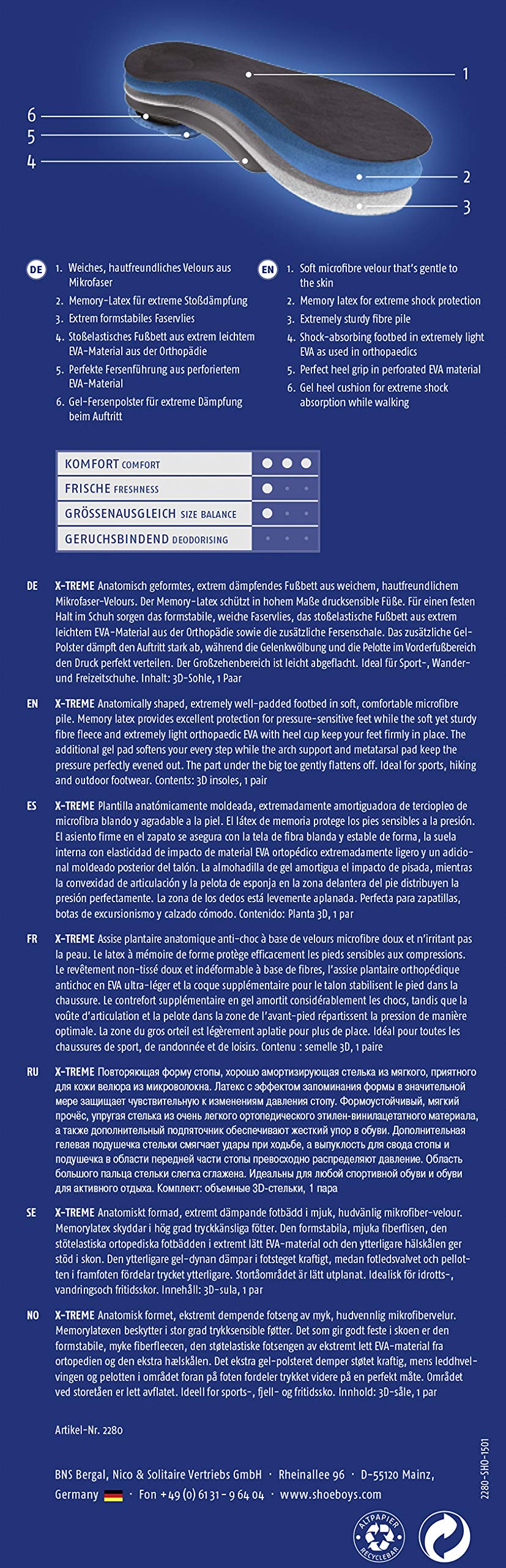 SHIMANO Women's Universal Cycling Shoe Insole (43)