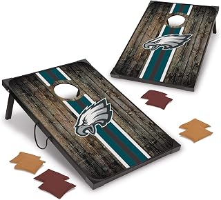 Wild Sports NFL, MDF Cornhole Set, 2 Boards & 8 Cornhole Bags