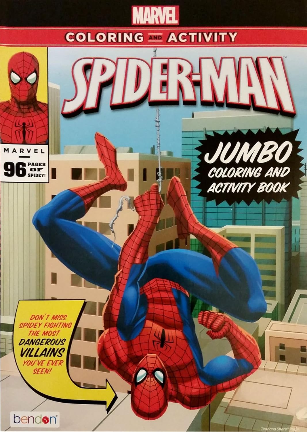 Marvel Comics Spiderman Jumbo Coloring and Activity Book