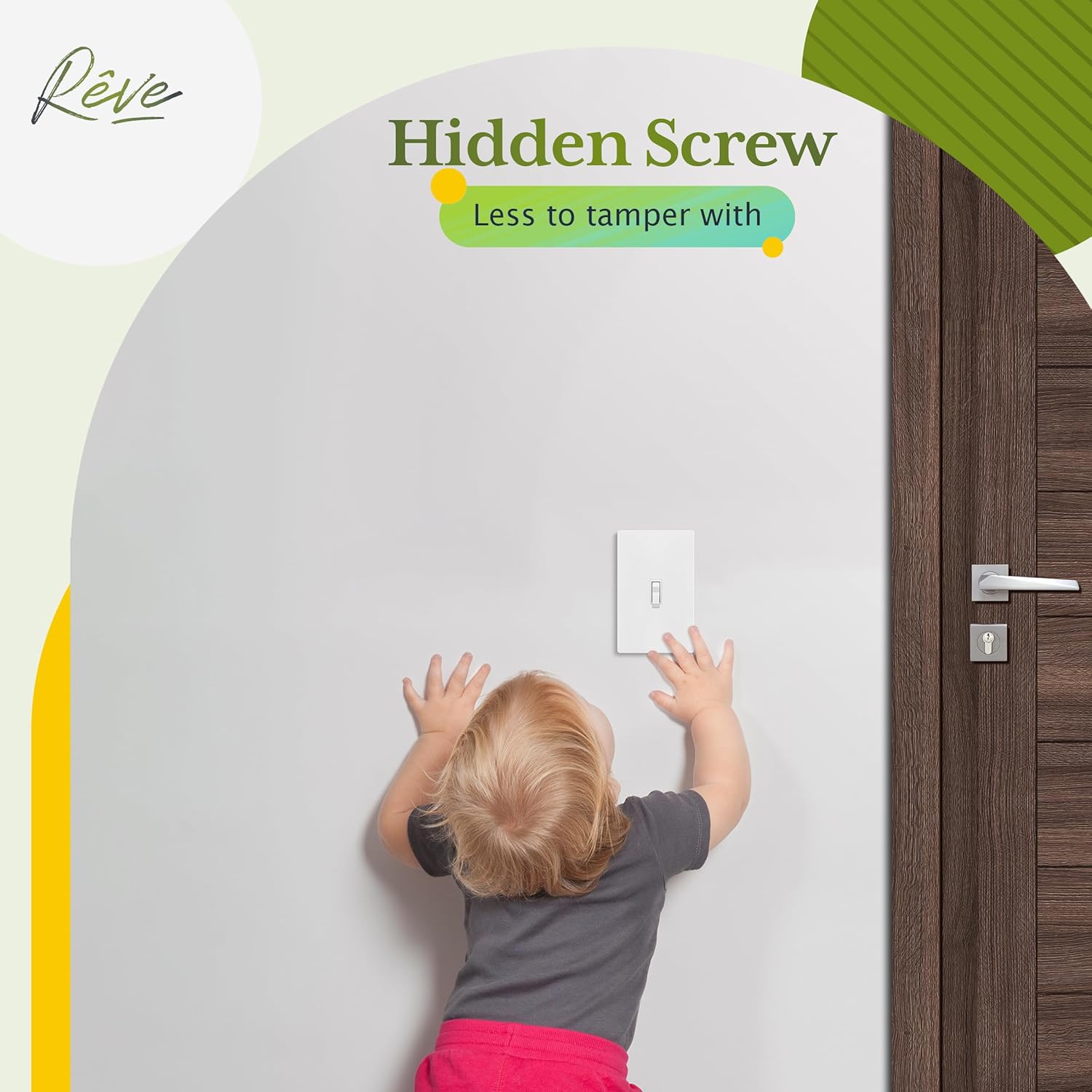 TG Mid-Size Screwless Toggle Light Switch Cover, Child Safe Switch Wall Plate, Medium Size 1-Gang 4.88" H x 3.11" L, Polycarbonate Thermoplastic, UL Listed, SP-MT1-W10P, White (10 Pack)