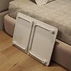 2023 NEW Multi-Functional Folding Table Folding Desk Table Single Living Table, Folding, Compact, Small, Large Capacity Surface, Simple Type, Completed Product Beige, Length 70*Width 48cm