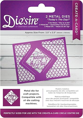 Die'sire Today's The Day! Create a Card, Silver