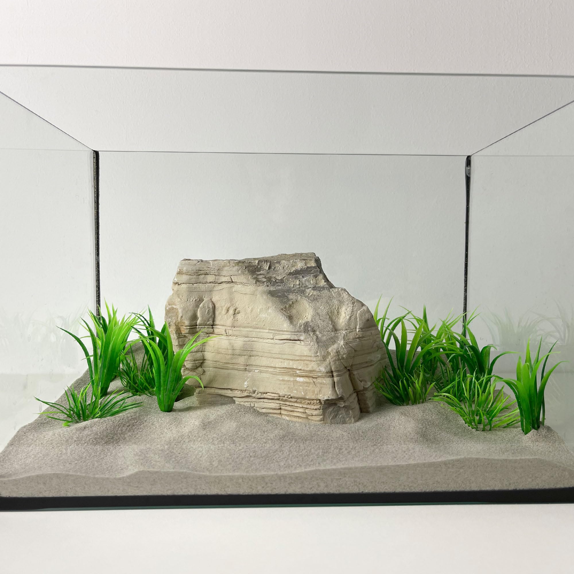 Schicker Mineral Aquariumsand Natur 25 kg, feiner Aquariumkies gewaschen, ungefärbt, kantengerundeter Bodengrund, Kies für Süßwasseraquarien, Meerwasseraquarien, Aquascaping (0,1-0,3 mm)