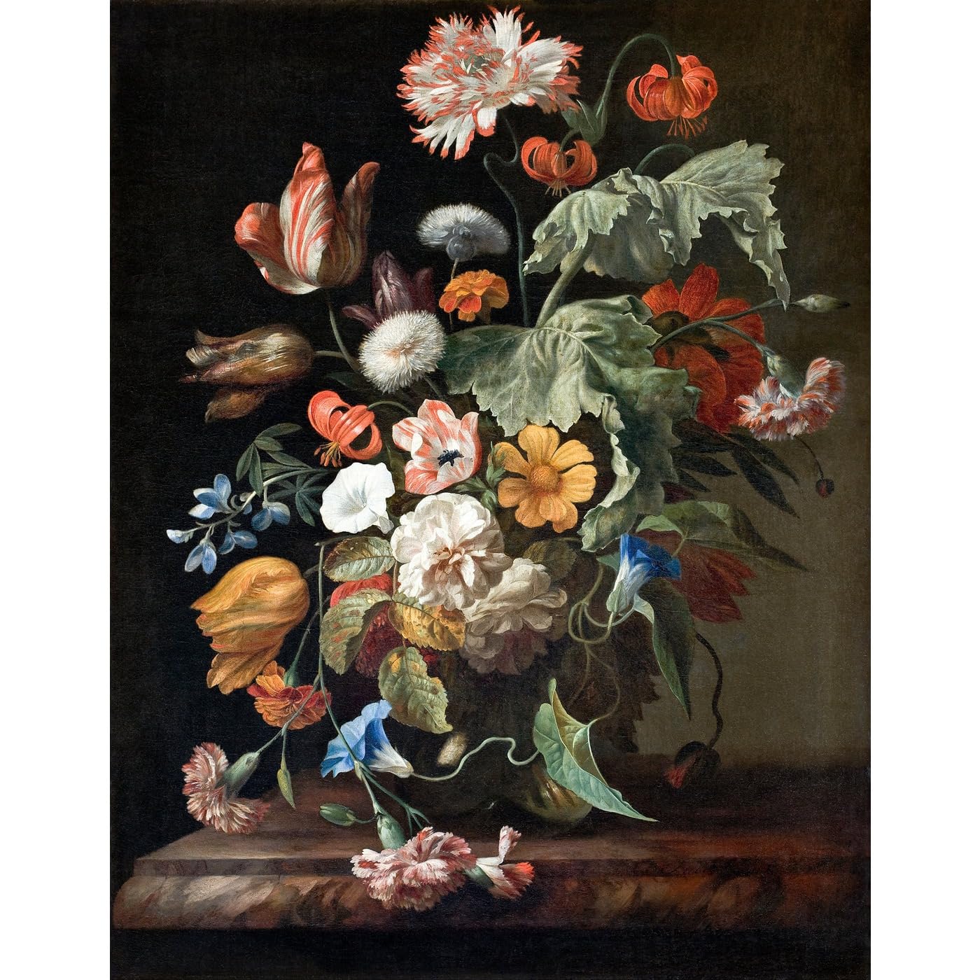 Impression giclée roulée Nature morte avec fleurs décoration murale toile 61cm - 2