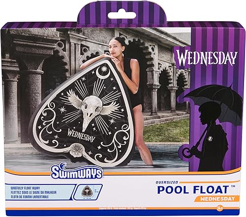 Miniatura 7 de Swimways Wednesday Swim Tube Pool Float, Inflatable Pool Floats & Kids Pool Toys, Swimming Pool Accessories & Beach Essentials for Teens Aged 14 & Up