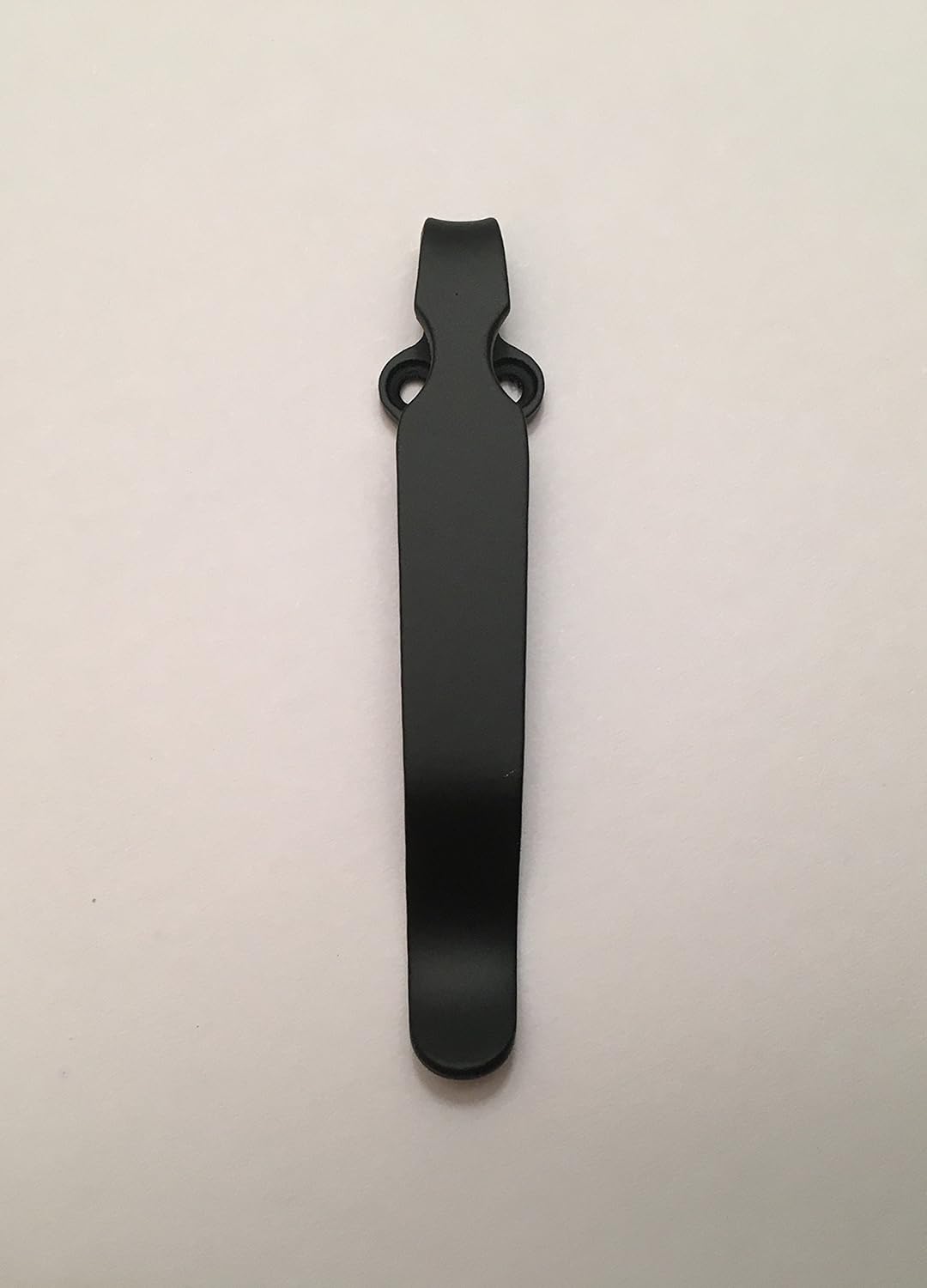 Black Titanium Pocket Clip for Spyderco Delica 4 C11PBK Knife Tip Up Position