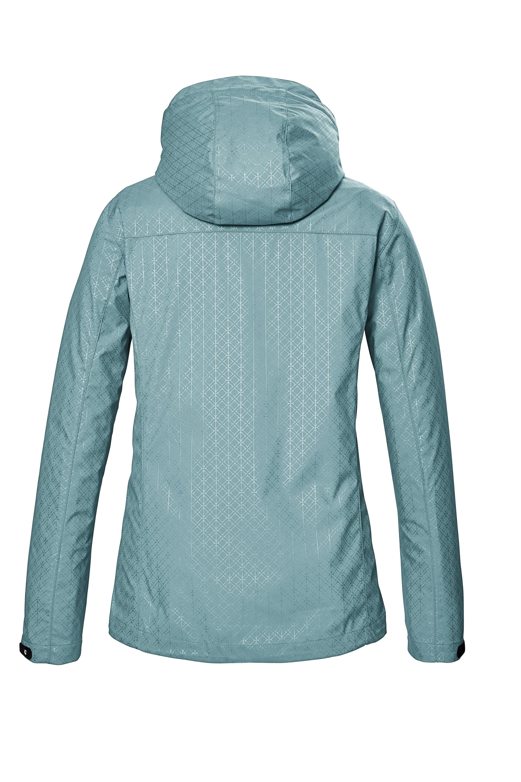 Killtec Damen Kos 121 Wmn Sftshll Jckt Grphic Softshelljacke/Outdoorjacke mit abzippbarer Kapuze (1er Pack)