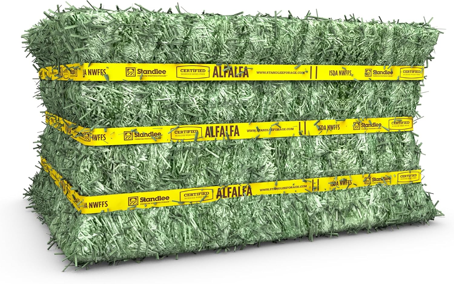 standlee Certified Alfalfa Compressed Hay Bale, Alfalfa Hay for Horses and Cattle, 50 lbs
