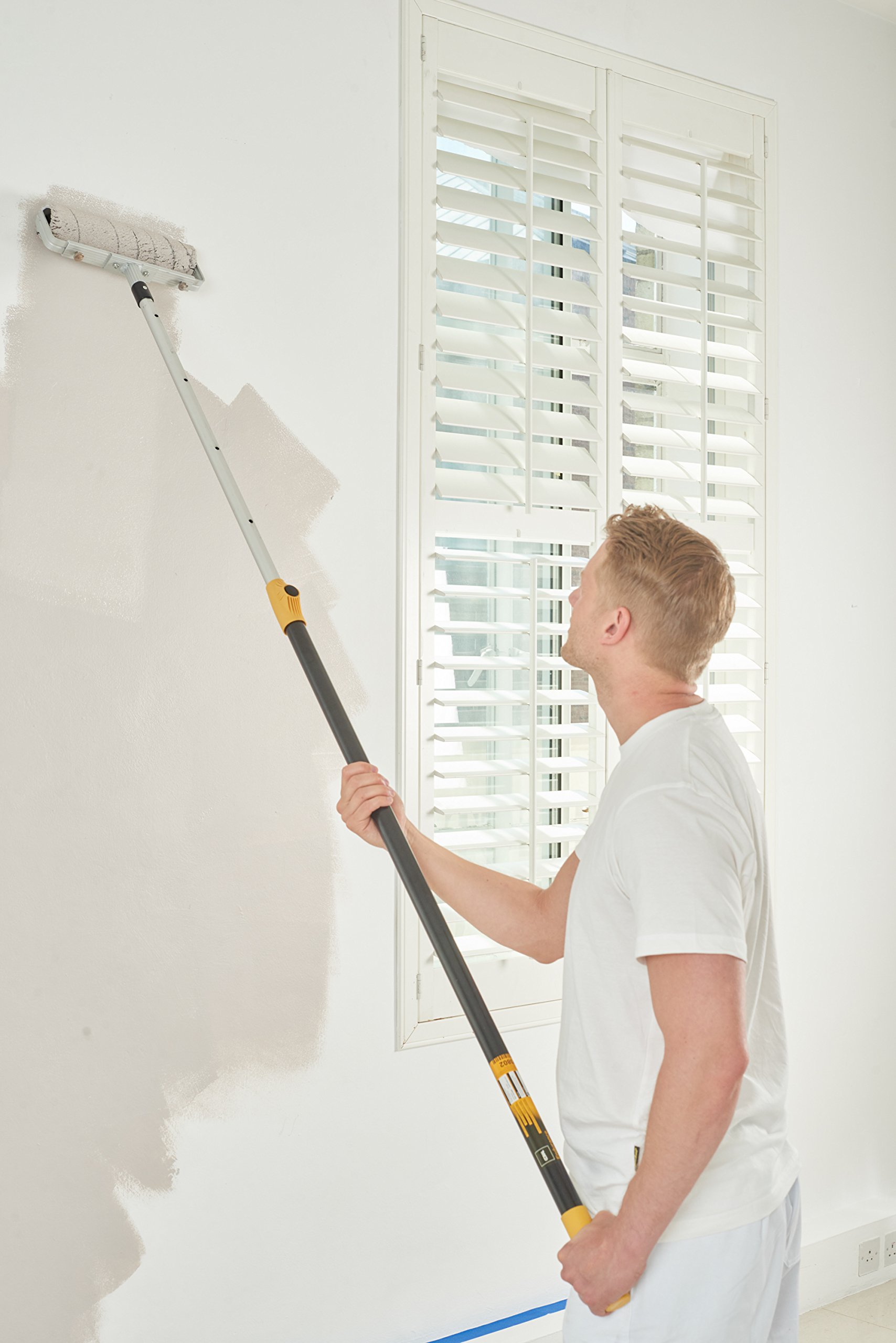 Coral Outils de 42700 Endurance Rouleau à peinture Cadre avec un motif Heavy Duty réglable double bras de 12 à 45,7 cm – Gris