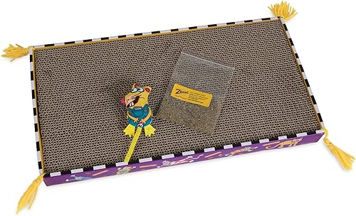 Miniatura 2 de FAT CAT Big Mamas Scratch Cat Caja de juguetes incluye hierba gatera 100 orgánica cultivada en los Estados Unidos