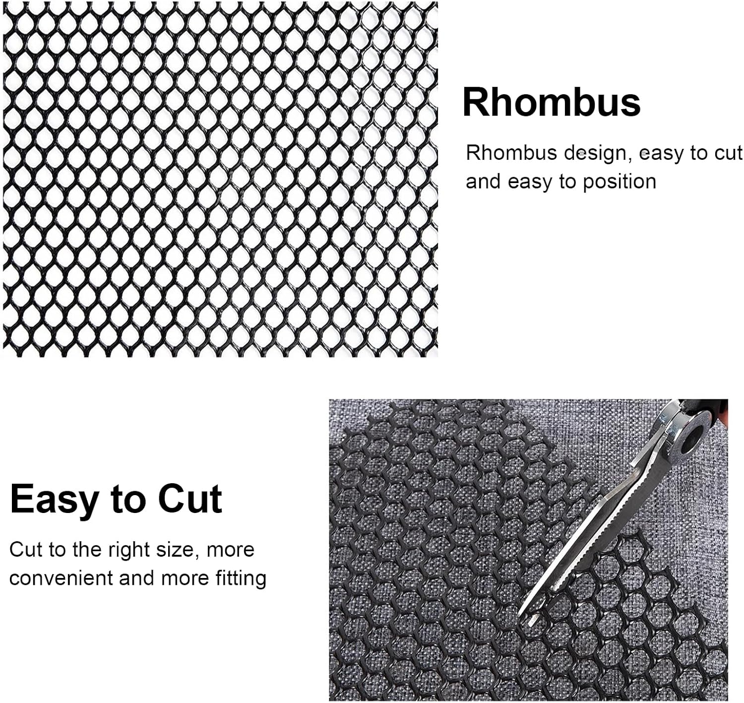 39.3IN x 65.6FT Garden Plastic Wire Mesh Fencing, Black Plastic Safety Fence Roll Poultry Breeding Netting Balcony Protection Net for Gardening Animal Pet Vegetable(Size:39.3INx32.8FT-Mesh 0.7IN)