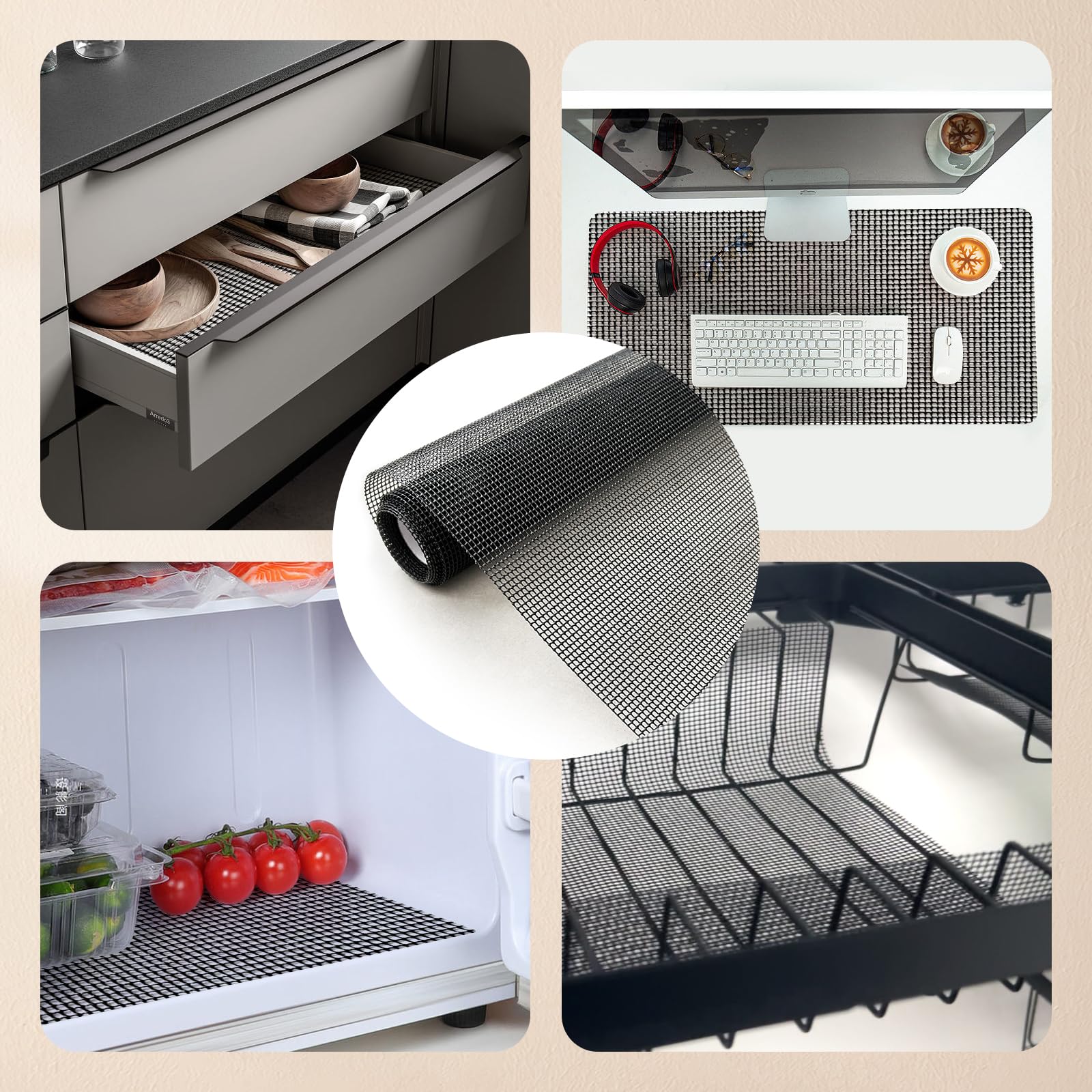 Set De 2 Cajones Telescópicos Para Cocina - Ancho Ajustable 32-52 Cm, Sin Necesidad De Taladrar, Capacidad 35 Kg