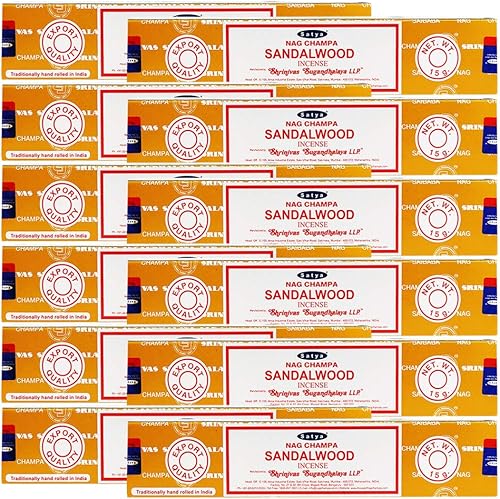 Miniatura 5 de Varillas de incienso de sándalo  Total de 180 varillas de incienso y soporte para varillas de incienso Insence Insense Satya Incense