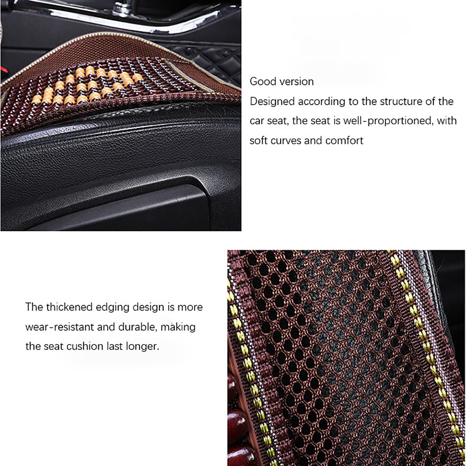 Coussin de Soutien Lombaire pour siège Auto, pour Fiat Audace Turbo, Coussin de siège de siège de Dossier de Taille de Ventilation Confortable pour Voiture, Yellow-with headrest