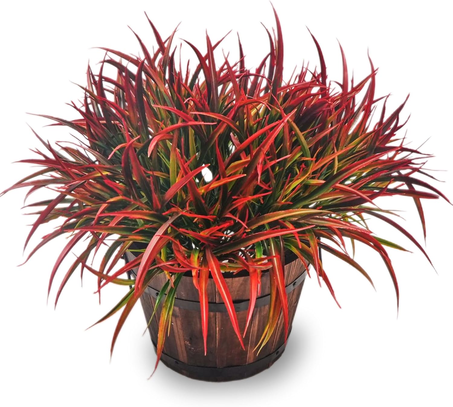 12 Bundles Artificial Outdoor Plants UV Resistant Fake Grass Plants Faux Plastic Greenery Shrubs for Home Garden Pathway Window Box Front Porch Spring Summer Decor, Green